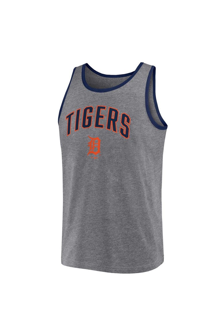 Men's Fanatics Branded  Heather Gray Detroit Tigers Primary Tank Top, Alternate, color, Heather Gray