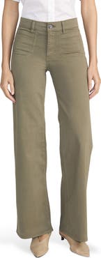 FRAME Le Slim Modernist Pocket Palazzo Jeans