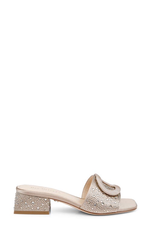 Dee Ocleppo Dizzy 35mm Leather Mules In Champagne Satin