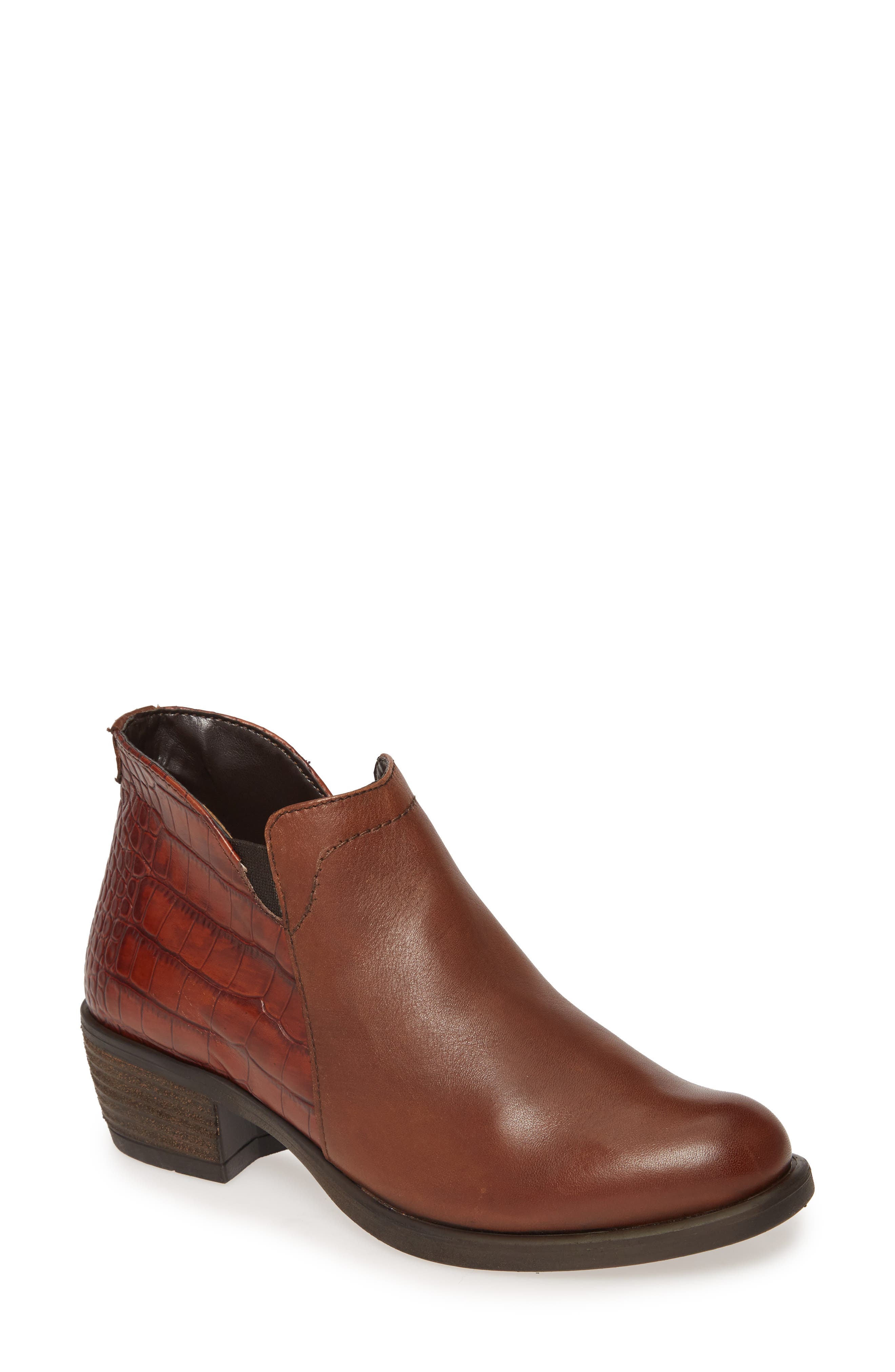 Global Bootie, Main, color, LUGGAGE LEATHER