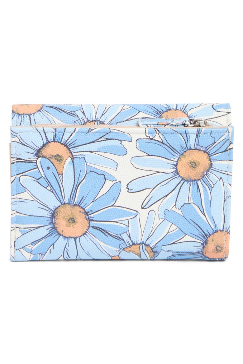 Floral Print Wallet, Alternate, color, DAISYLAND
