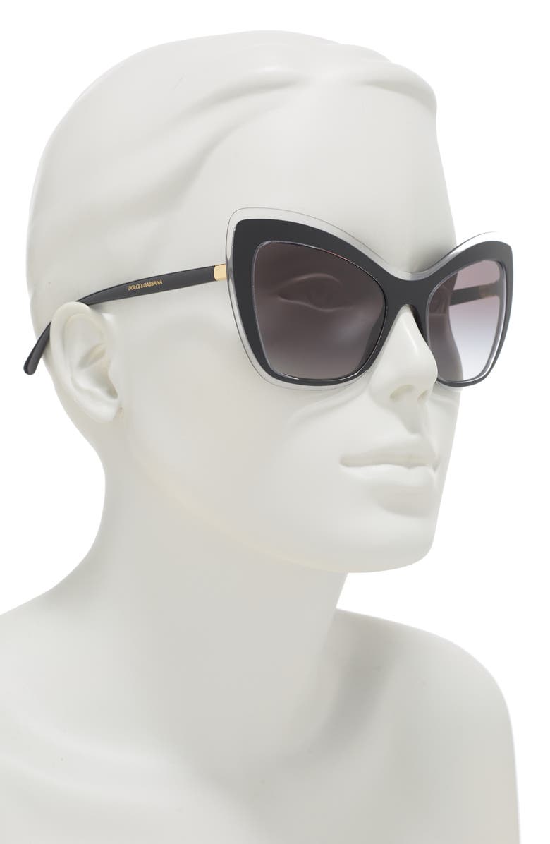 Dolce&Gabbana Dolce and Gabbana 54mm Cat Eye Sunglasses, Alternate, color,