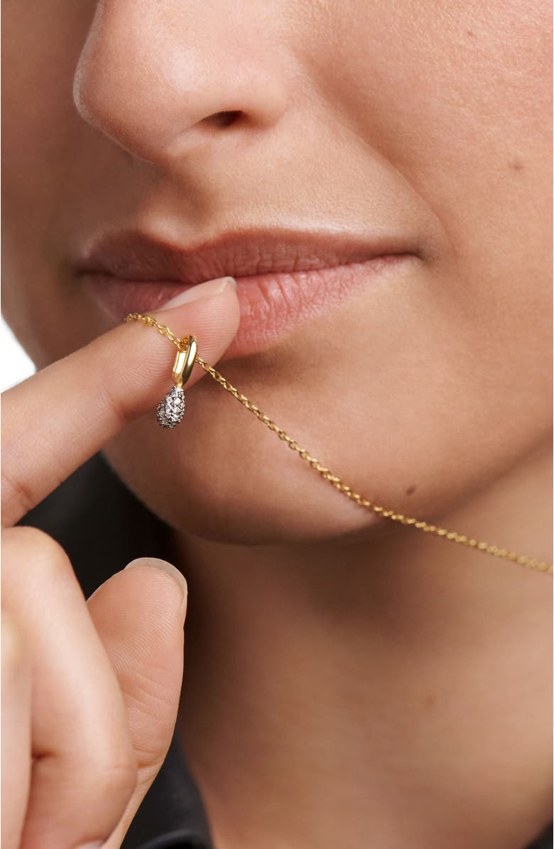 PDPAOLA Pavé Lava Necklace, Alternate, color,