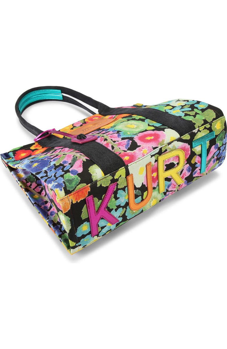 Kurt Geiger London Large Southbank Floral Canvas Tote, Alternate, color,