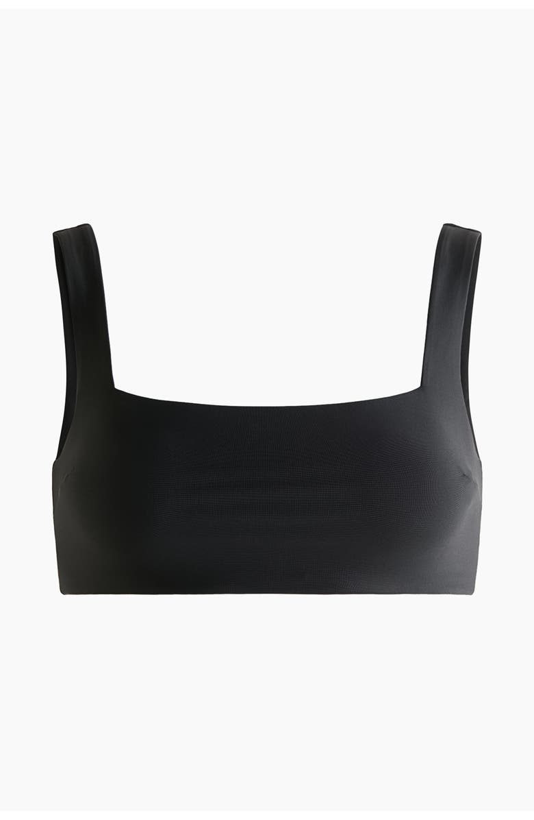 H&M Sports bikini top with lycra<sup>®</sup> xtra life, Alternate, color, Black