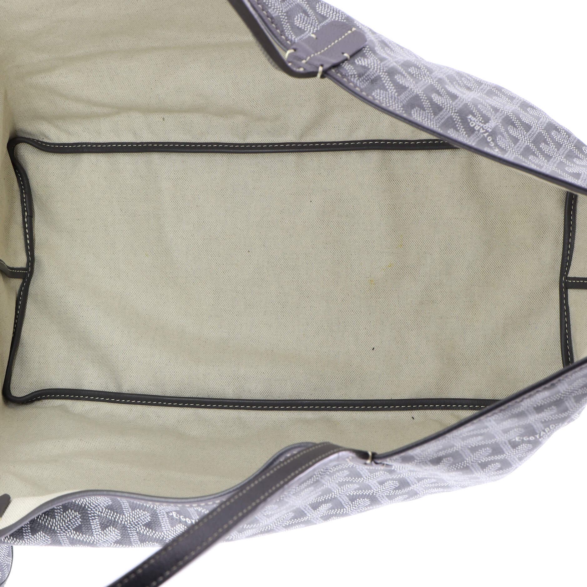 Pre-Owned Goyard Saint Louis Tote Printed Coated Canvas GM, Alternate, color, Gray