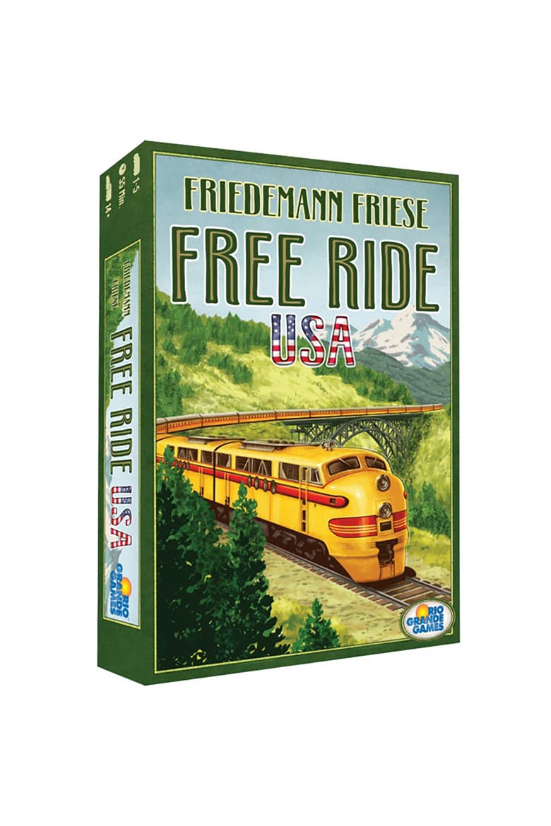 Free Ride Usa Railroad Strategy Board Game, Main, color, Multicolored
