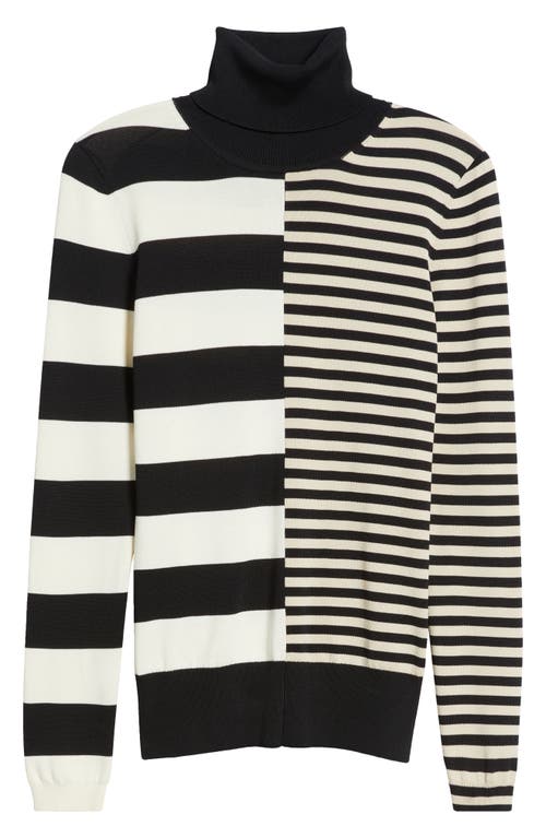 SOLID & STRIPED SOLID & STRIPED THE GRETA STRIPE TURTLENECK SEATER
