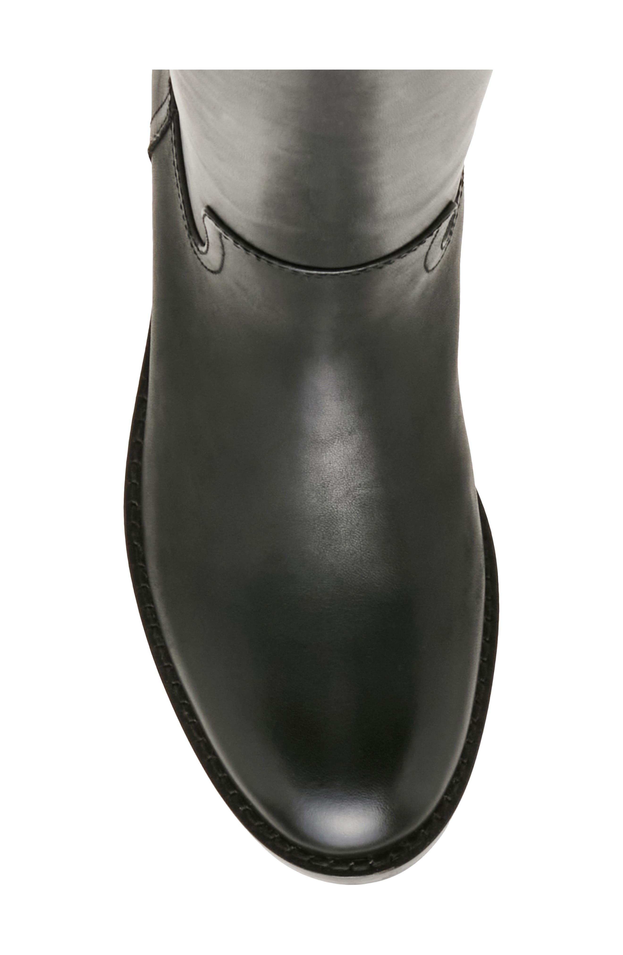 Cayley Waterproof Leather Knee High Boot, Alternate, color, BLACK LEATHER