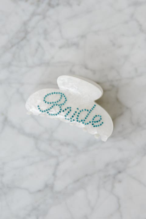 Something Blue Bride Crystal Claw Clip