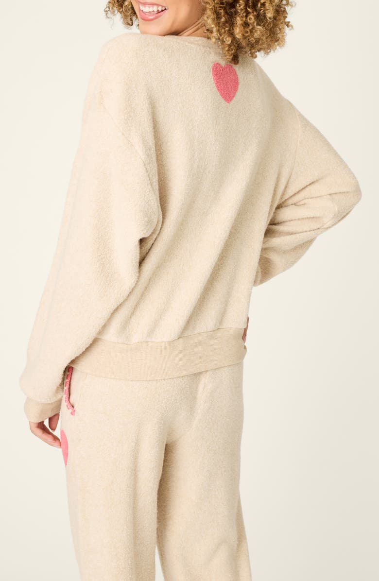 PJ Salvage For the Mamas Cotton Blend Sweatshirt, Alternate, color, Light Oatmeal