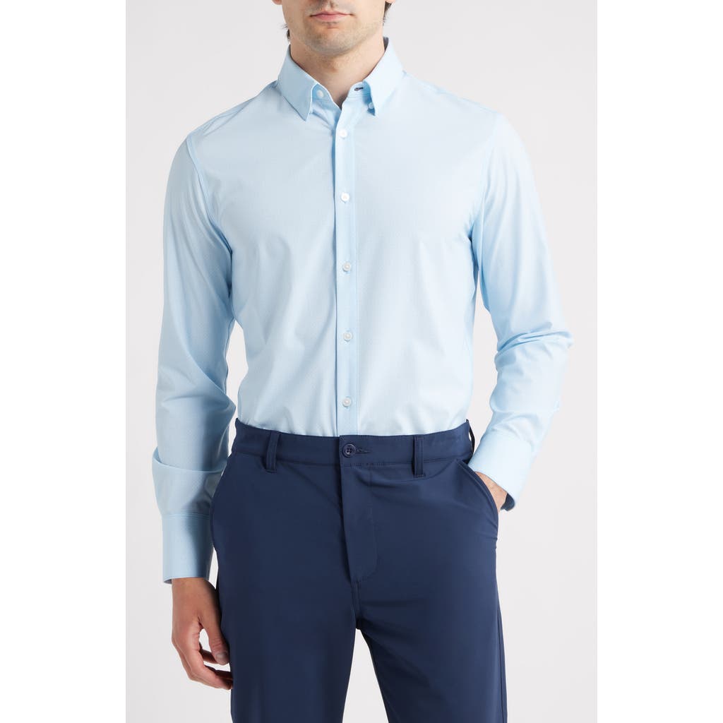 Mizzen + Main Mizzen+main Leeward Trim Fit Stretch Button-up Shirt