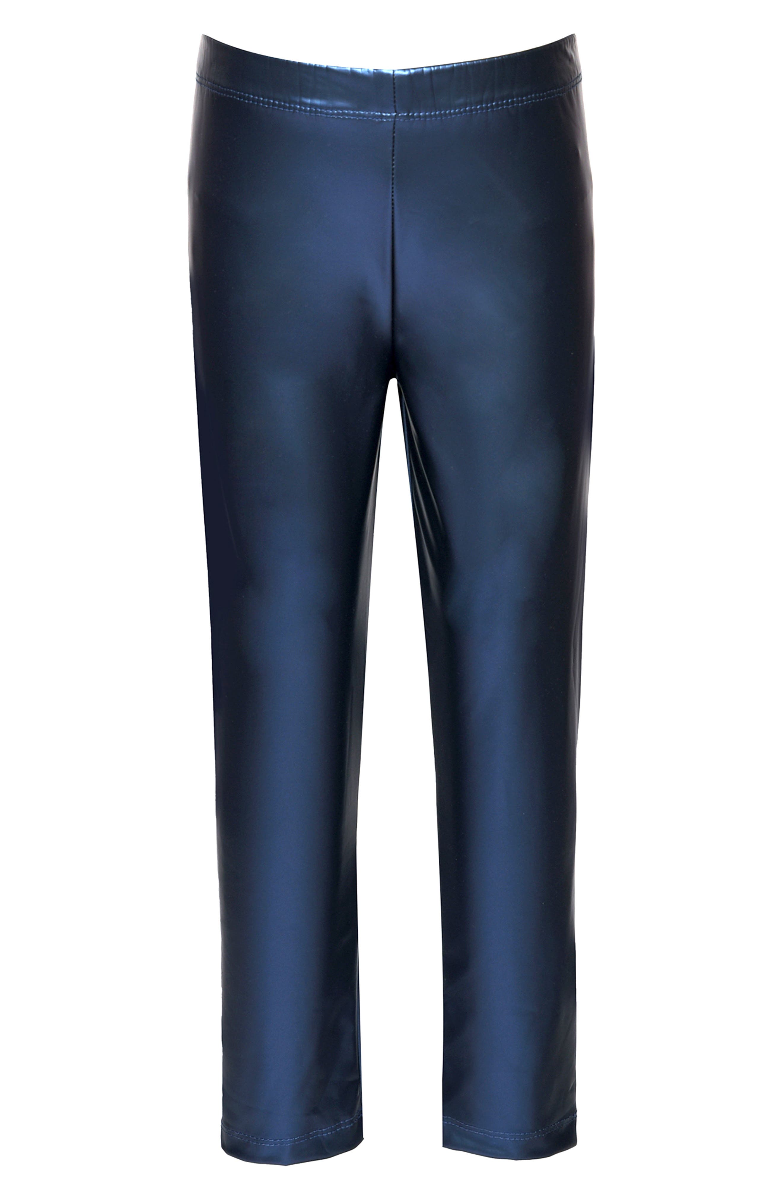 Truly Me Kids' Metallic Leggings in Navy 