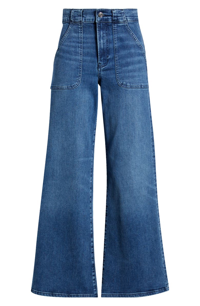 FRAME Modern Pocket High Waist Wide Leg Jeans, Alternate, color, Ease