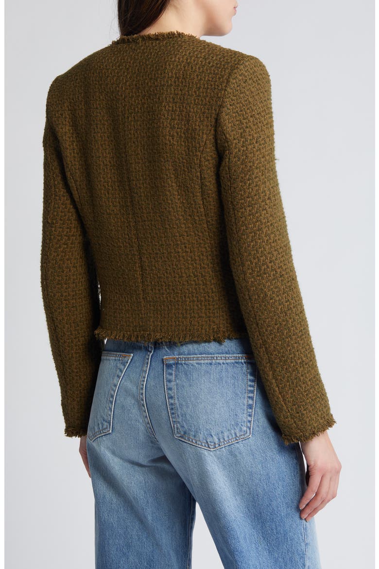 Wintour Tweed Jacket, Alternate, color, KHAKI