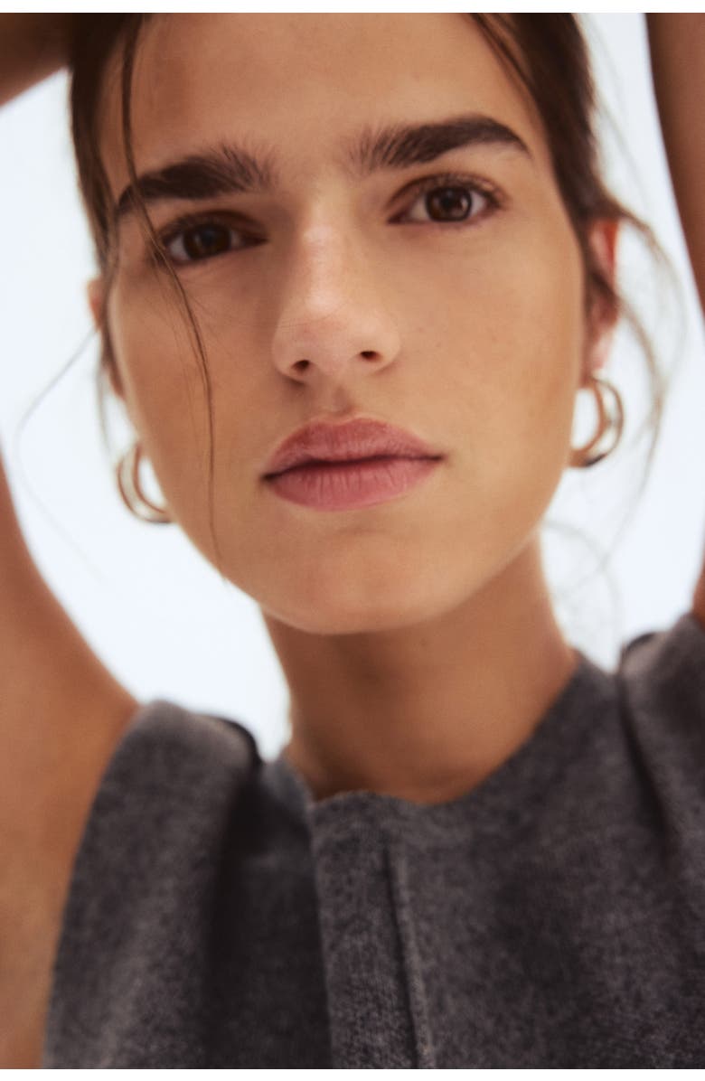 H&M Wool-blend Top, Alternate, color, Gray Melange