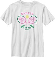 Barbie Boys' Tennis Rackets Club Graphic Short Sleeve T-Shirt