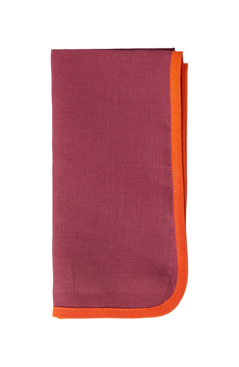 La DoubleJ Large Napkins Set Of 2 (45X45) Rainbow Raspberry, Alternate, color, Rainbow Raspberry