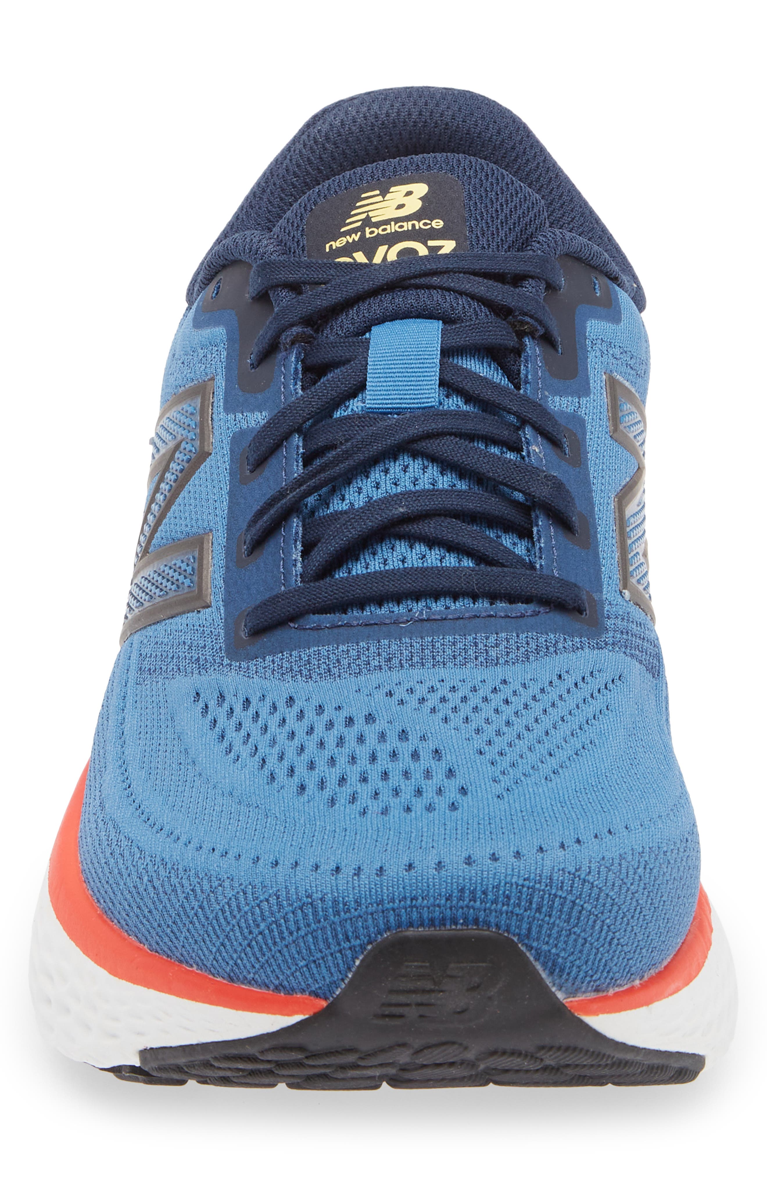 New Balance Evoz Sneaker, Alternate, color, Sea Stone/ Nb Navy