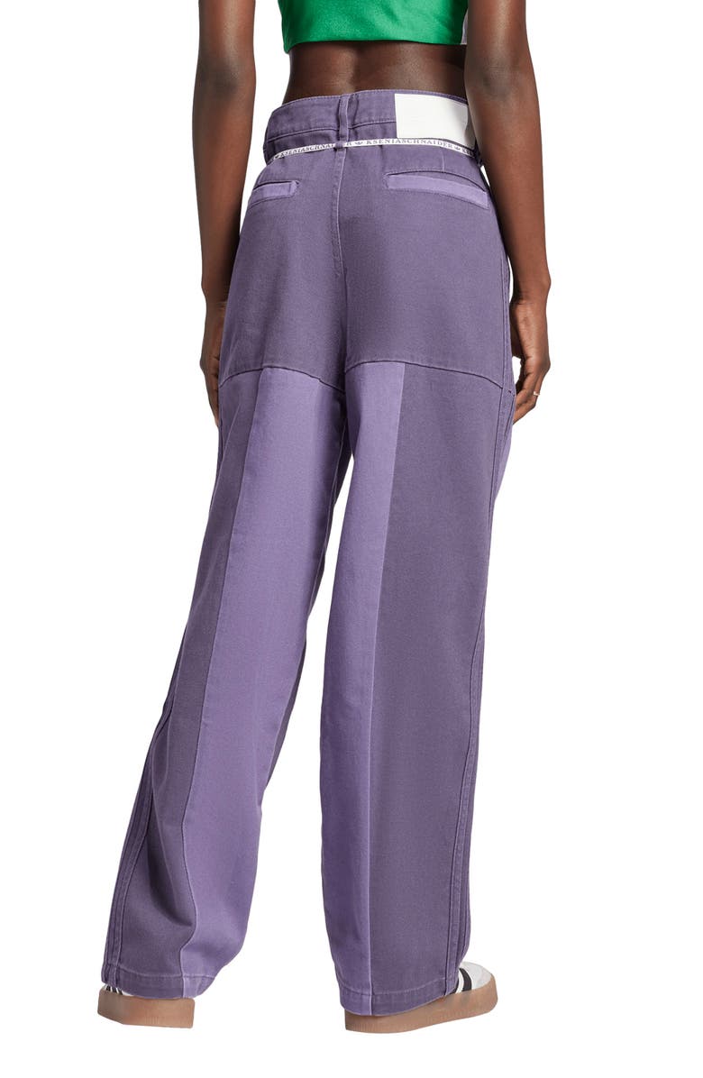 adidas x KSENIASCHNAIDER Patchwork Straight Leg Jeans, Alternate, color, 