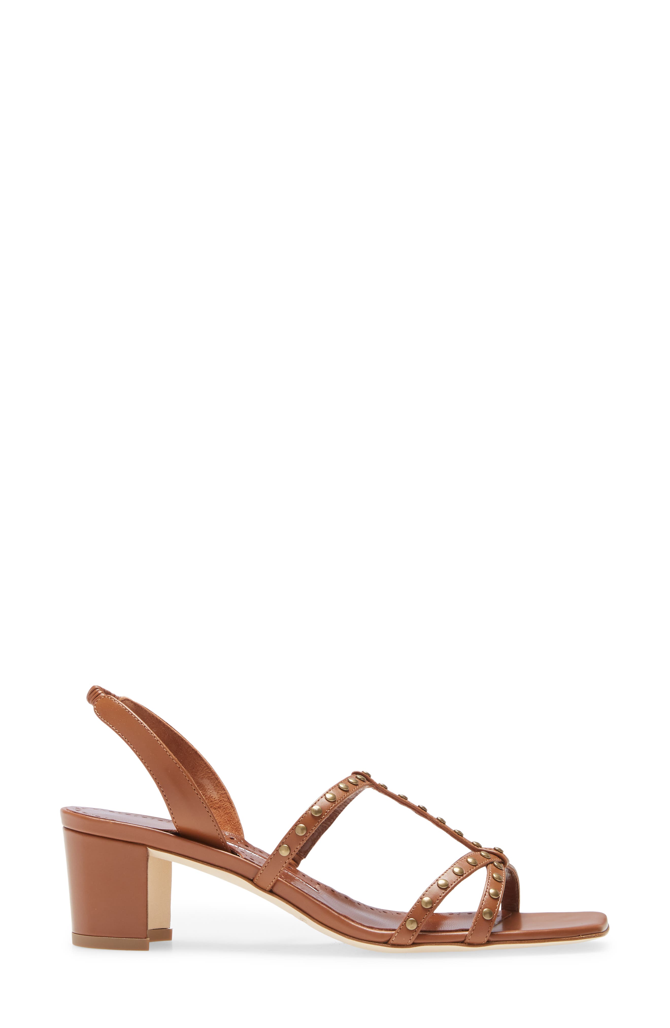 Manolo Blahnik Luce Studded Slingback Sandal, Alternate, color, 