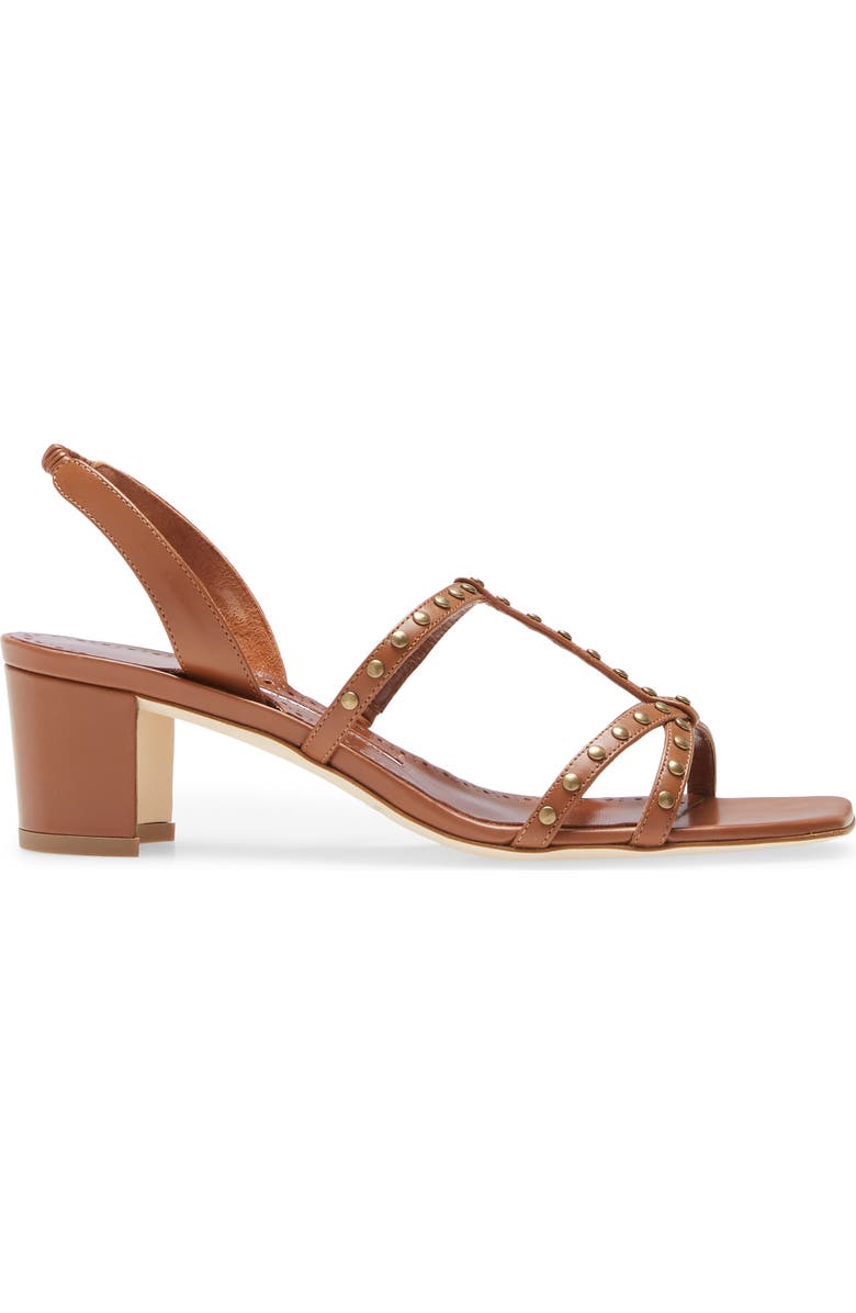 Manolo Blahnik Luce Studded Slingback Sandal, Alternate, color,