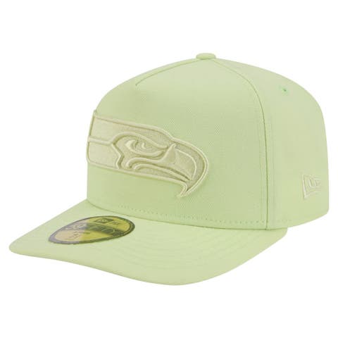 Men's New Era Green Seattle Seahawks Color Pack A-Frame 59FIFTY Fitted Hat