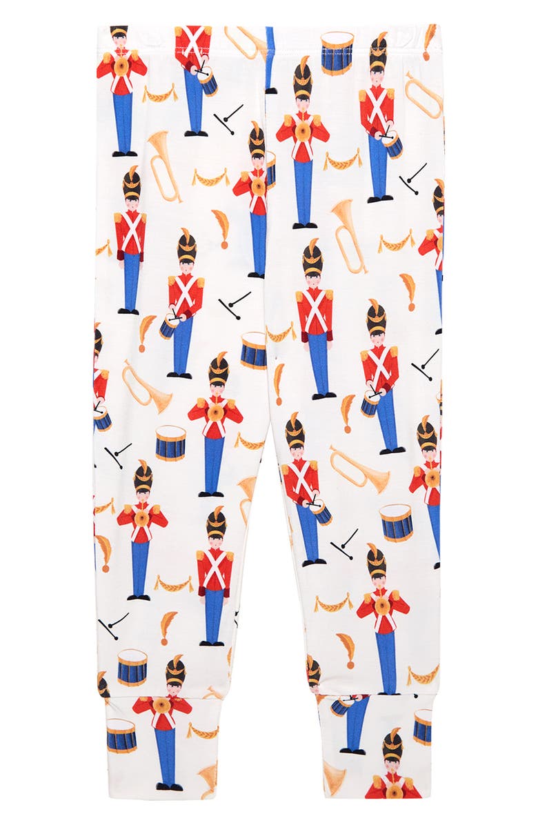 Posh Peanut Kids' Print Fitted Two-Piece Pajamas, Alternate, color, Bastian