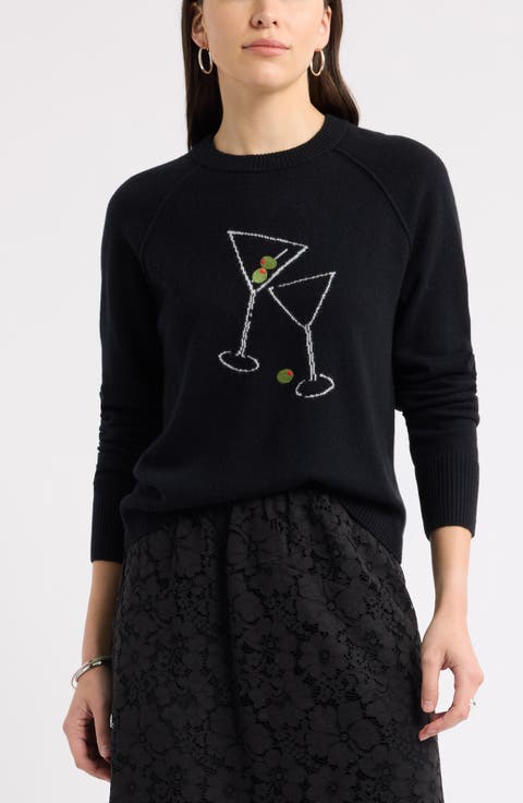 Intarsia Wool & Cashmere Sweater