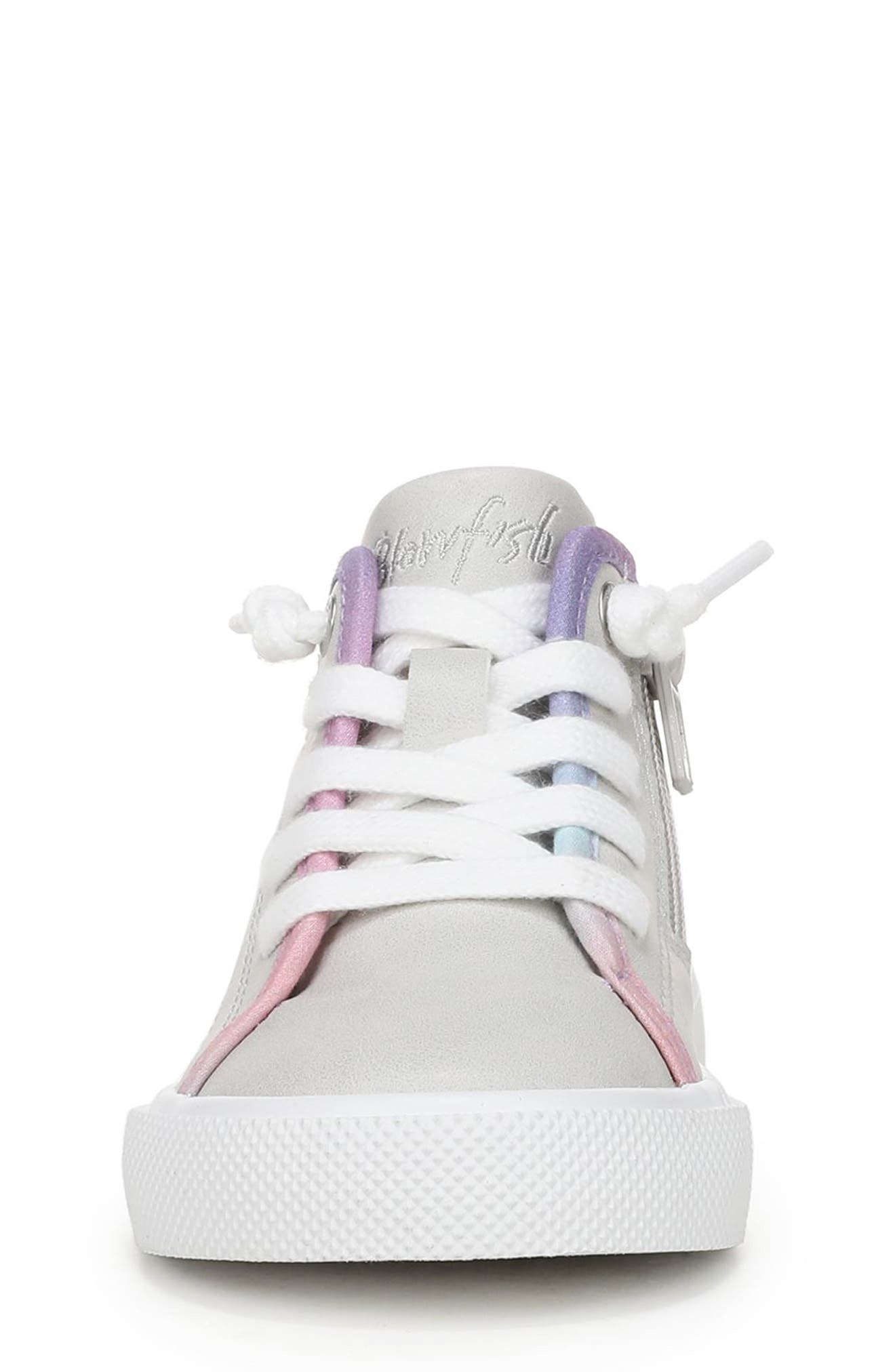 Blowfish Malibu Kids' Vibin' High Top Sneaker, Alternate, color, Grey / Pink / Purple
