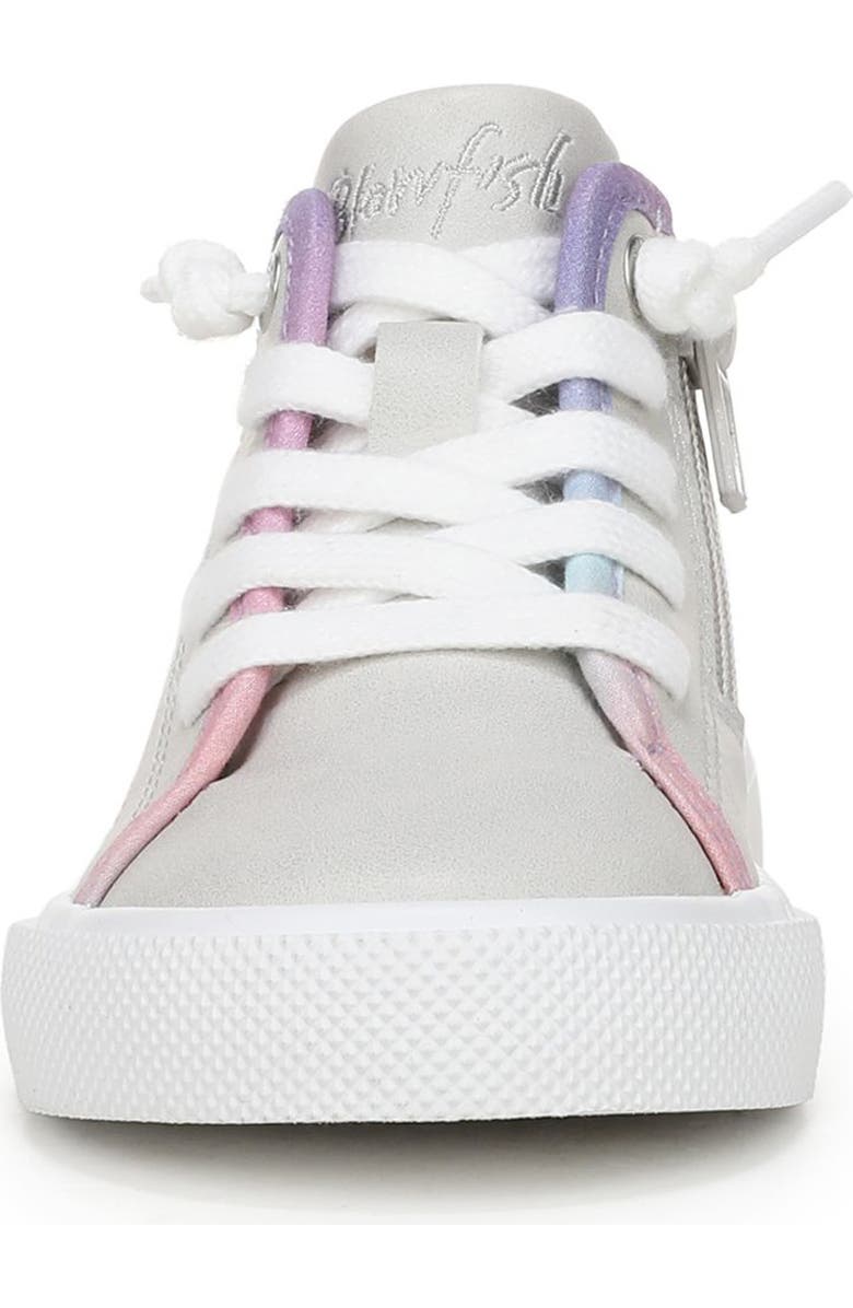 Blowfish Malibu Kids' Vibin' High Top Sneaker, Alternate, color, Grey / Pink / Purple
