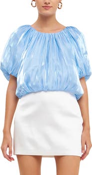Endless Rose Sheen Effect Blouson Top