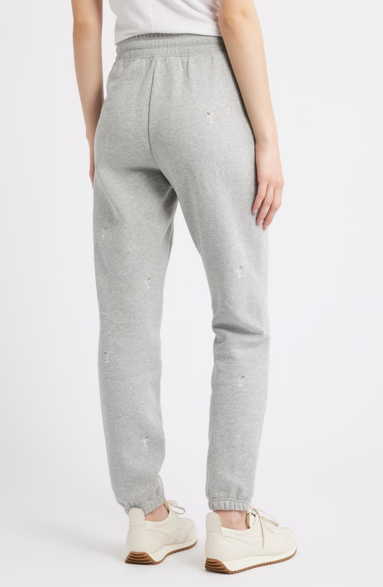 Rails Kingston Martini Embroidered Cotton Joggers, Alternate, color, Heather Grey Martini