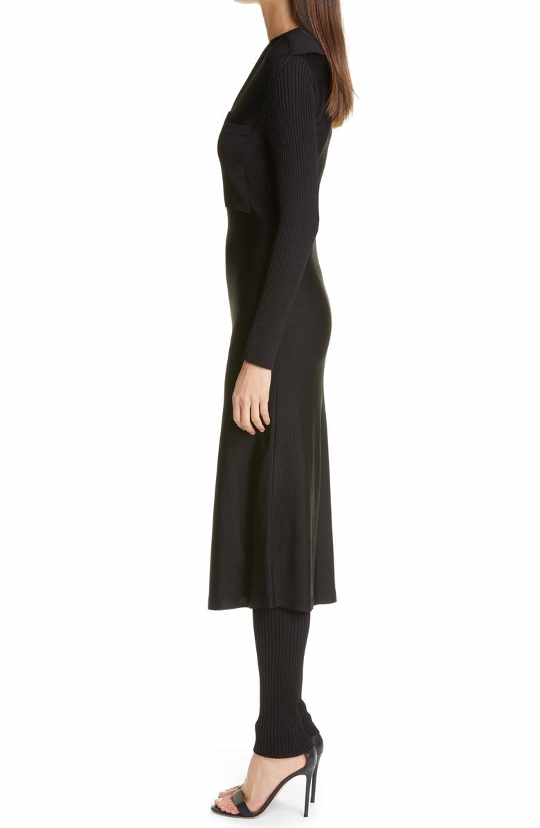 St. John Collection Long Sleeve Knit Shirtdress, Alternate, color, 