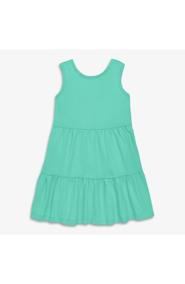 Primary Kids Tiered Tank Dress In Solids, Main, color, Seahorse