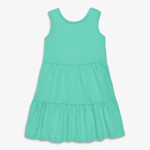 Kids Tiered Tank Dress In Solids (Toddler, Little Kid, Big Kid)