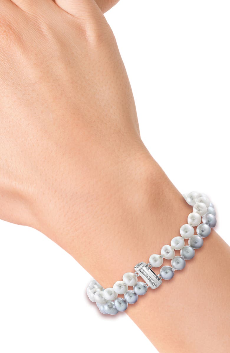 EFFY Sterling Silver 6.3–7.3mm Freshwater Pearl Bracelet, Alternate, color, Silver