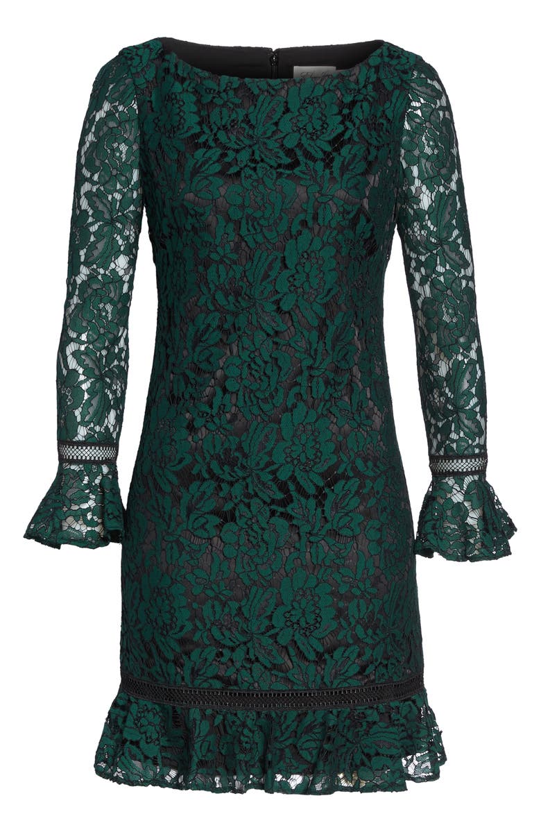 Eliza J BELL SLV LACE SHIFT W RUFFLE, Alternate, color, 