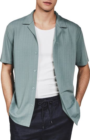 Vaugh Rib Knit Camp Shirt