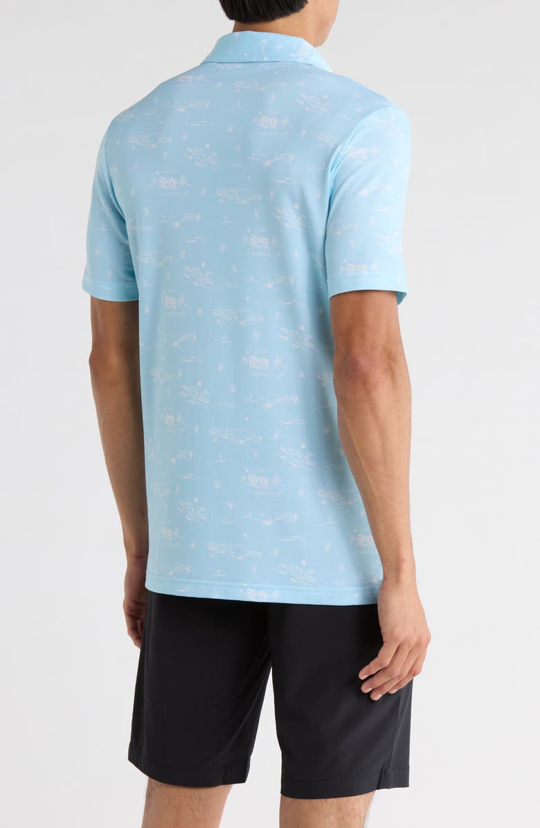 TravisMathew City Featherweight Polo, Alternate, color, Cory Blue