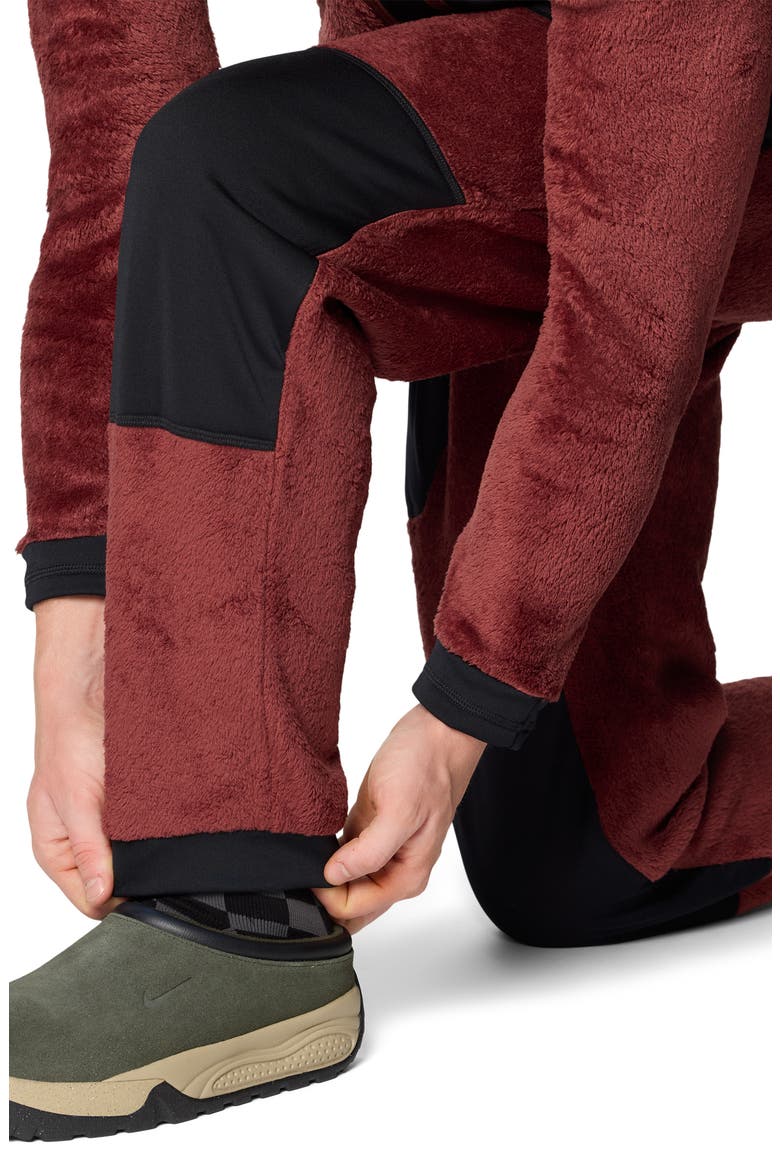 Polartec® High Loft Fleece Pants, Alternate, color, BOURBON BROWN/ BLACK