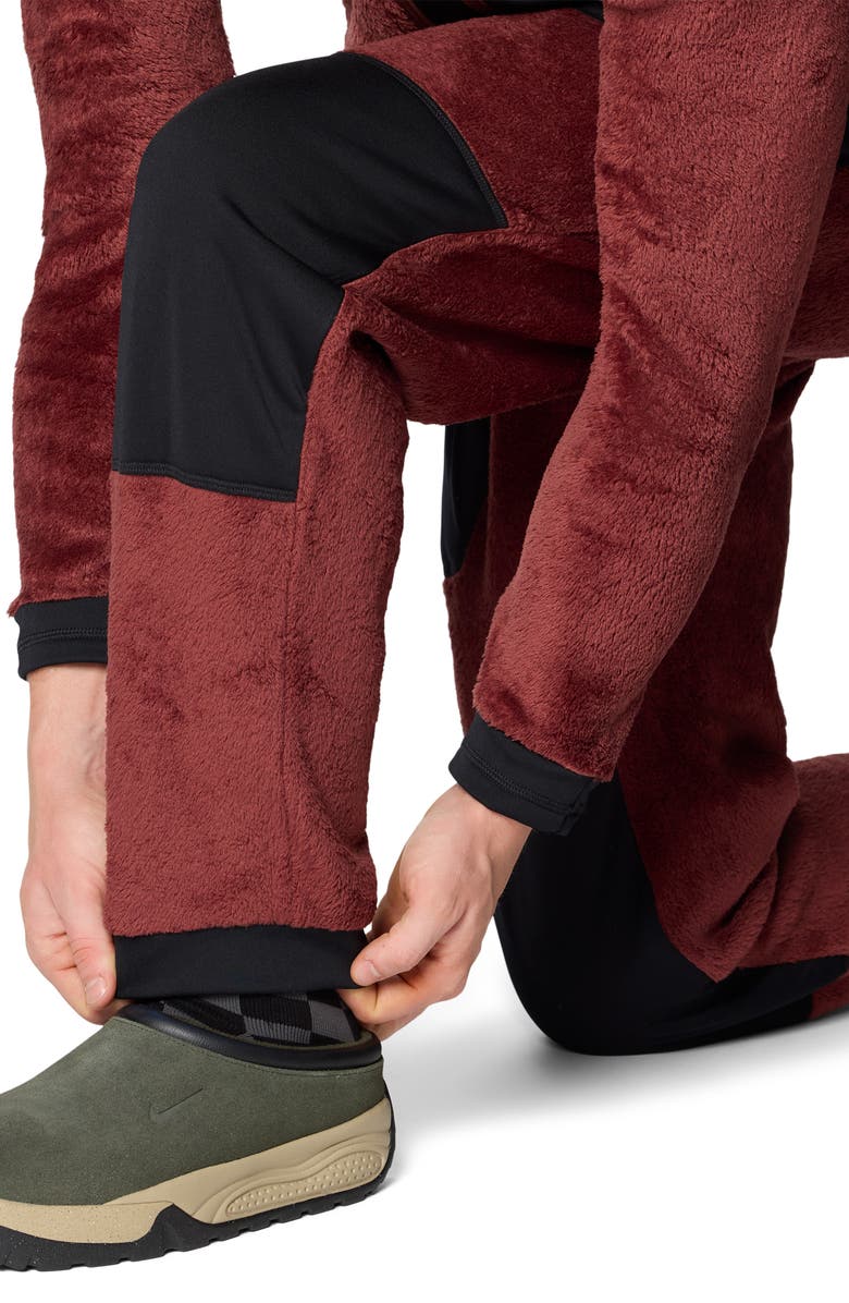 Mountain Hardwear Polartec<sup>®</sup> High Loft Fleece Pants, Alternate, color, Bourbon Brown/ Black