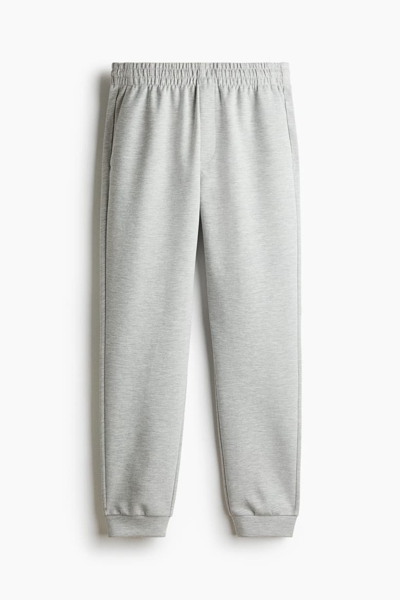 Regular-Fit Interlock Sweatpants, Alternate, color, Light gray melange