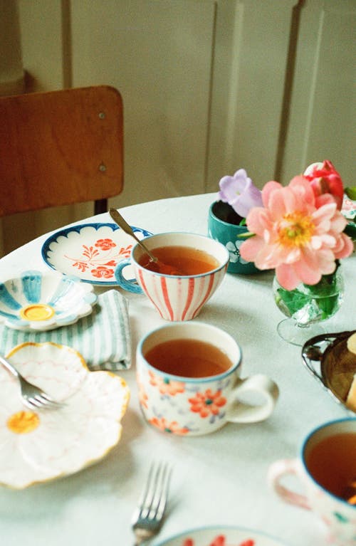 Rice By Rice Hand-painted Teacup