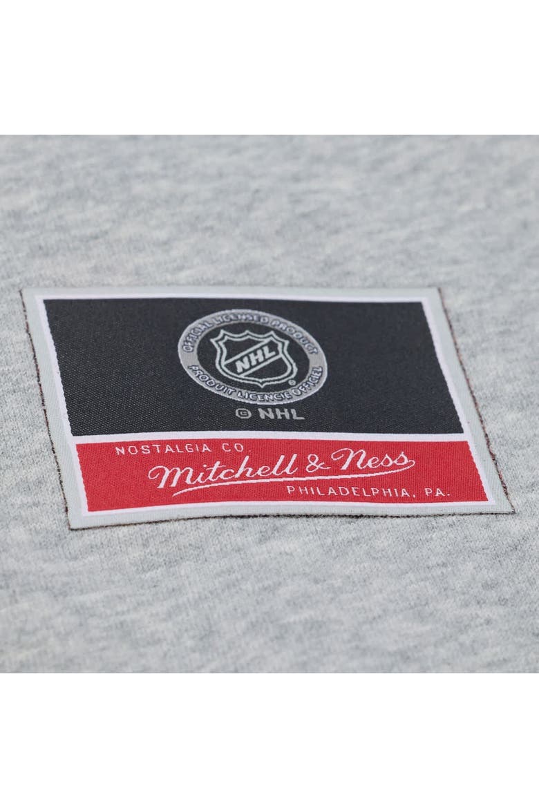 Women's Mitchell & Ness  Heather Gray San Jose Sharks Hockey Night Sweatshirt, Alternate, color, Heather Gray