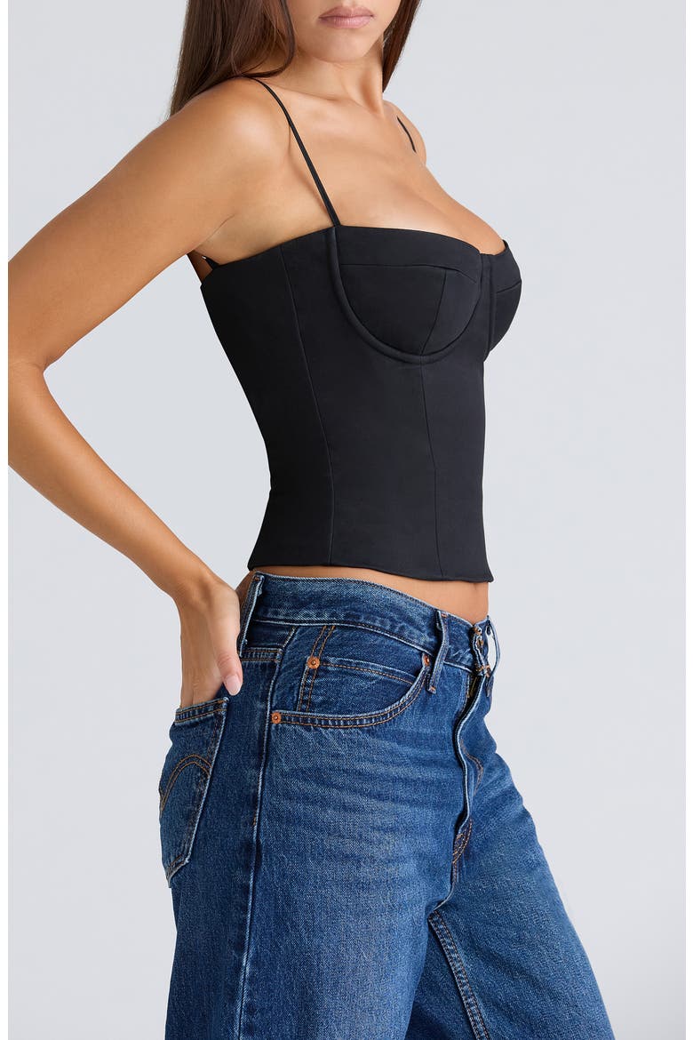 Samaria Corset Camisole, Alternate, color, BLACK