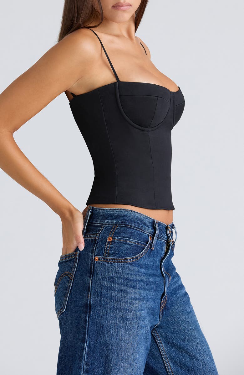 HOUSE OF CB Samaria Corset Camisole, Alternate, color, Black