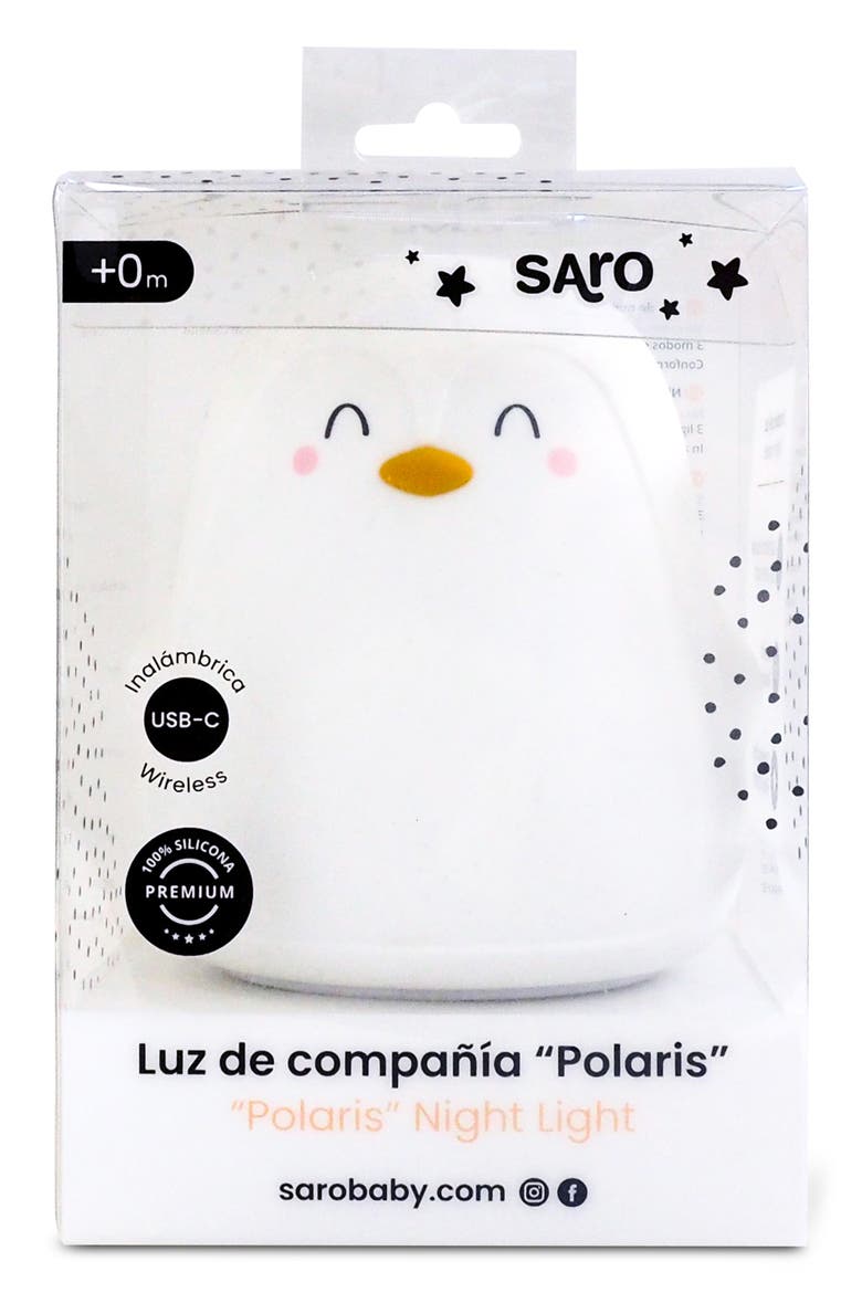 Polaris Silicone Night Light, Alternate, color, WHITE