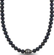 DELMAR Men's Cultured Freshwater Pearl Necklace