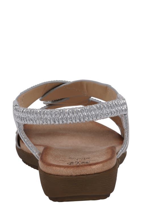 Gc Shoes Viana Ankle Strap Sandal In Silver